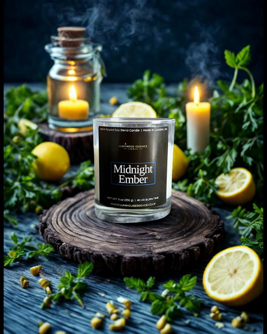 Midnight Ember - 10oz Glass Jar