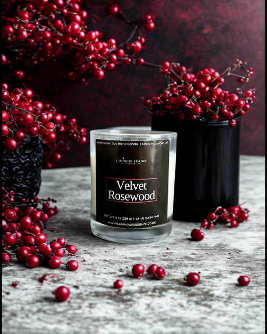 Velvet Rosewood - 10oz Glass Jar